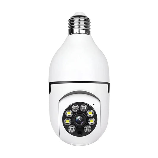 1080p Tuya WiFi PTZ Camera: E27 Bulb, Night Vision, Motion Detection, Smart Home CCTV GHomeSmart® CBE - GHome Smart Official