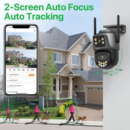 4K 8MP Dual Lens WiFi Outdoor IP Camera GHomeSmart® PC4U - GHome Smart Official