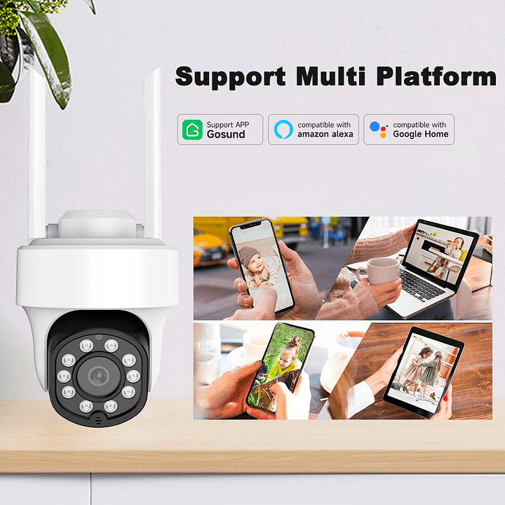 5MP WiFi IP Camera GHomeSmart® IPC6 - GHome Smart Official