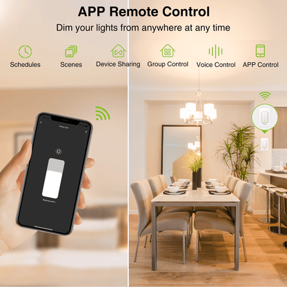 GHomeSmart | Smart Dimmer Switch SW2 - GHome Smart Official