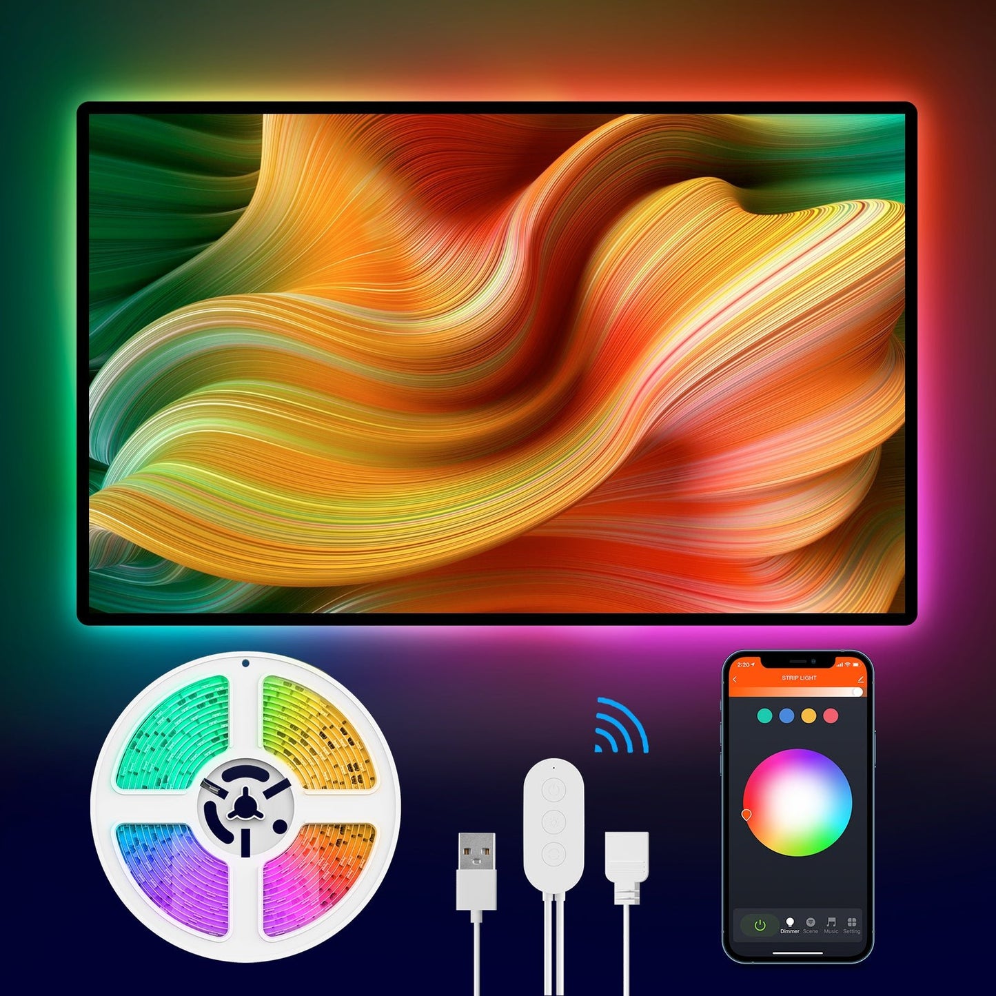 GHomeSmart | Smart TV LED Backlight 9.2ft SL1 - GHome Smart Official