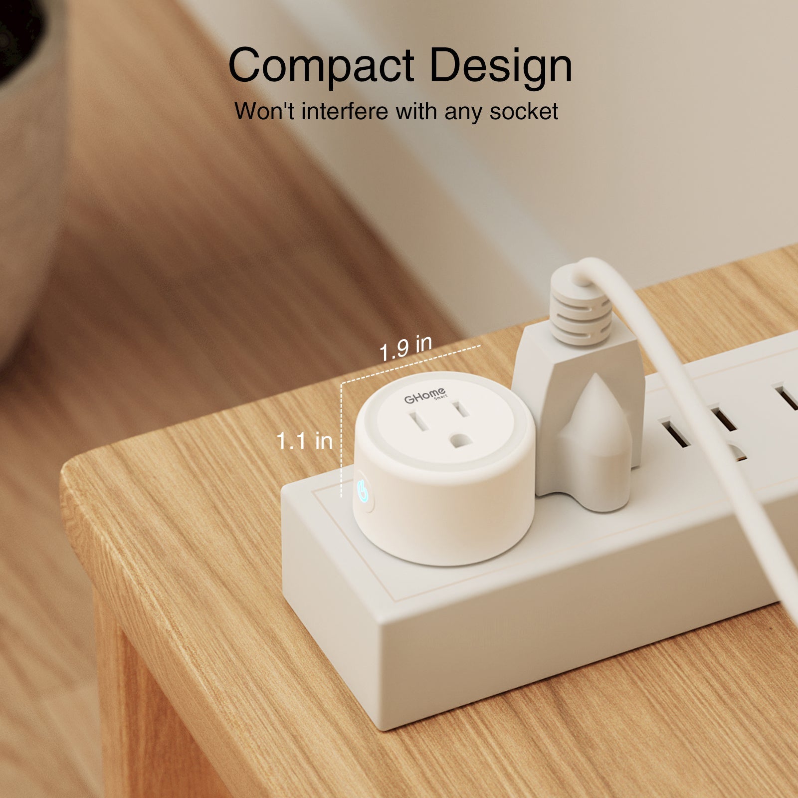 GHomeSmart | Wi-Fi Smart Plug Mini10A WP3 - GHome Smart Official