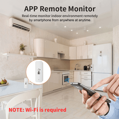 Intelligente Temperatur und Luftfeuchtigkeit Sensor WiFi APP Remote Monitor GHomeSmart® DST1 - GHome Smart Official