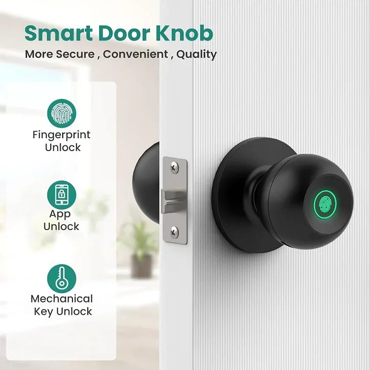 Smardeer Finger abdrucks chloss für Tuya Smart Lock mit Bluetooth Türschloss Keyless Entry mit Finger abdruck und Tuya App - GHome Smart Official