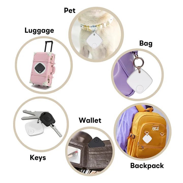 Smart Bluetooth Mini Tracker for Keys, Wallets, Pets GHomeSmart® - GHome Smart Official