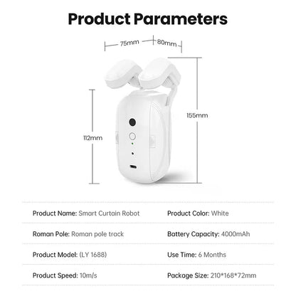 Smart Electric Curtain Robot Automatic Open Remote Control GHomeSmart® - GHome Smart Official