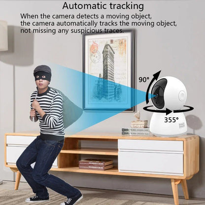 Smart Mini WiFi Indoor Camera: Auto Tracking, Home Security, Baby/Pet Monitor GHomeSmart® DIPC8 - GHome Smart Official