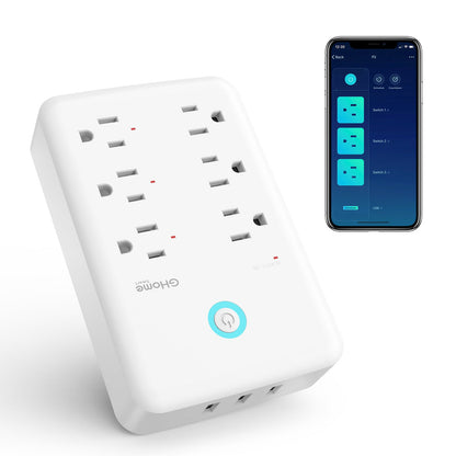 Smart Plug Outlet Extender GHomeSmart® P2 - GHome Smart Official