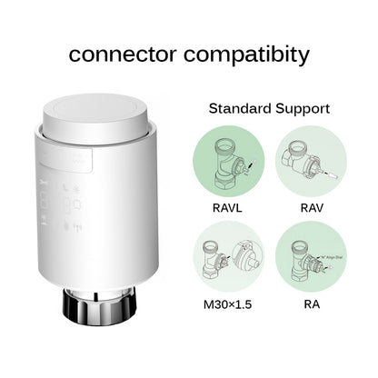 Smart Radiator Actuator TRV Programmable Thermostatic Radiator Valve GHomeSmart® STR1 - GHome Smart Official