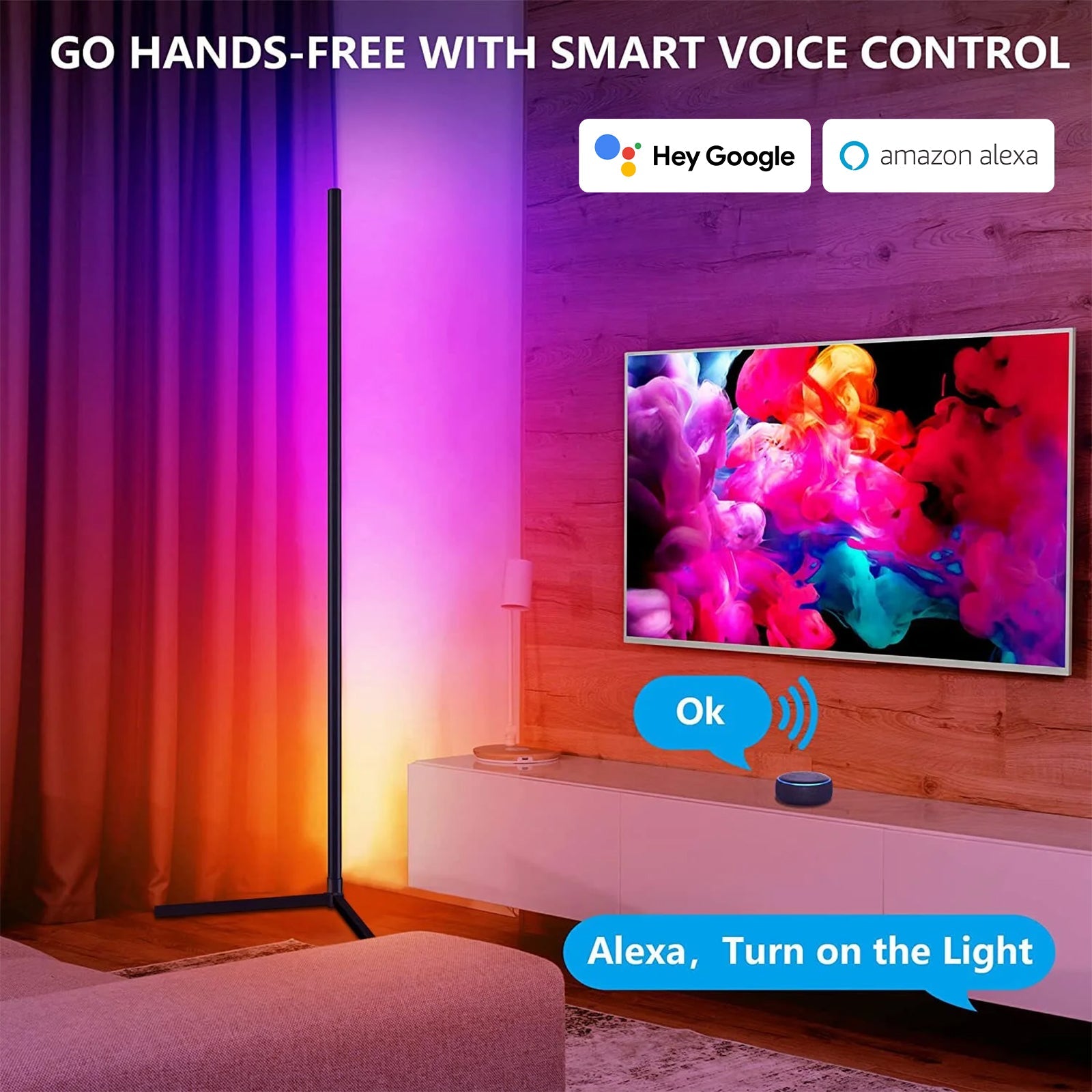 Smart RGB Dream Color Floor Lamp GHomeSmart® DSL7 - GHome Smart Official