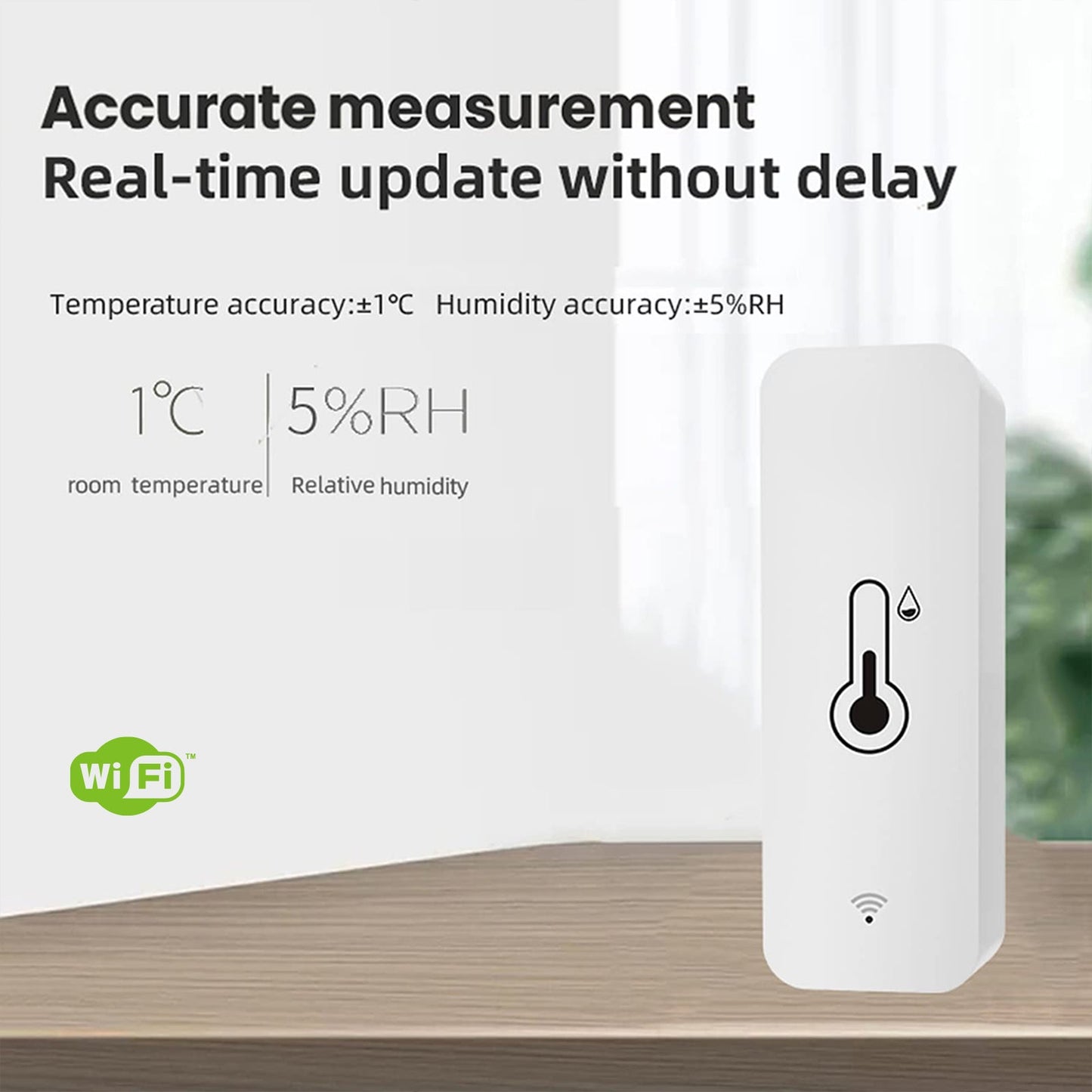 Smart WIFI Temperature Humidity Sensor GHomeSmart® ST1 - GHome Smart Official