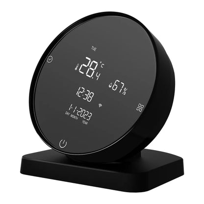 Wifi intelligenter Temperatur-und Feuchtigkeit sensor, einstellbares Innen-Hygrometer-Thermometer für Hintergrund beleuchtung für Alexa Google Home - GHome Smart Official