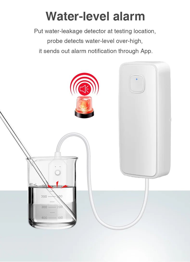 WiFi Smart Water Leak Sensor GHomeSmart® WT - GHome Smart Official