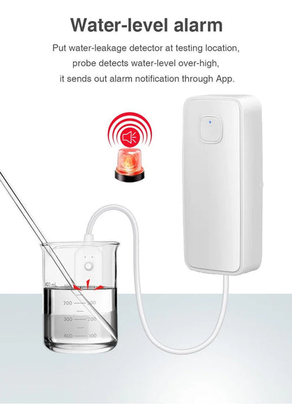 WiFi Smart Water Leak Sensor GHomeSmart® WT - GHome Smart Official