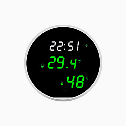 Wifi Temperatur Feuchtigkeit sensor Smart Indoor Hygrometer Thermometer mit LED-Display Hintergrund beleuchtung Unterstützung Google Home Alexa - GHome Smart Official